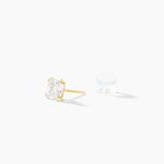 Boucles D'oreilles Puces Or Jaune Doreen Oxydes De Zirconium - Puces Famille | Marc Orian