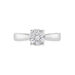 Bague Solitaire Charlene Or Blanc Diamant Synthetique