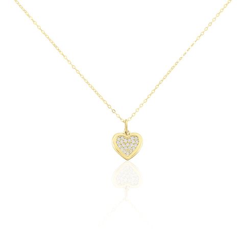 Collier Or Jaune Davie Oxyde De Zirconium - Colliers avec pierres Femme | Marc Orian