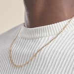 Collier Or Jaune Cameo Maille Altern&eacute;e 1/3 - Chaines Homme | Marc Orian