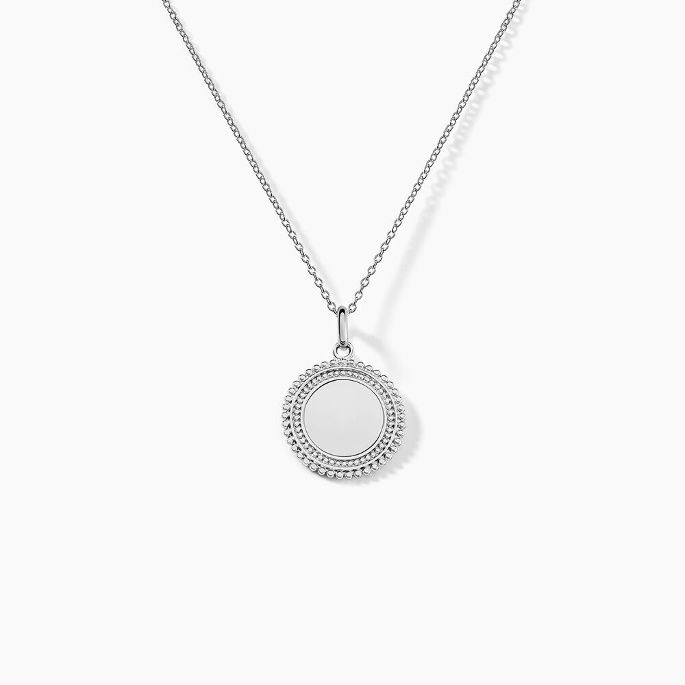 Pendentif Ashe Argent Blanc - Médailles et médaillons Femme | Marc Orian