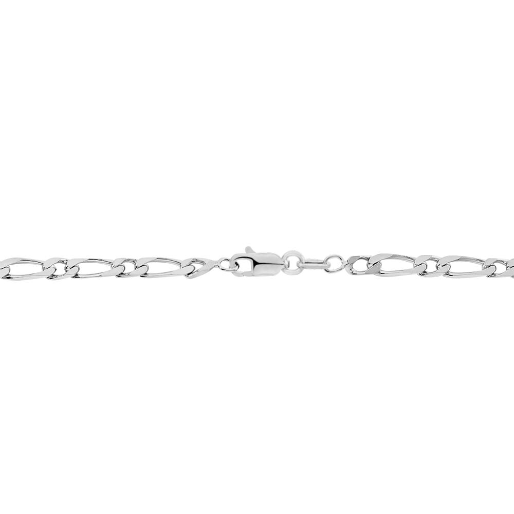 Cha&icirc;ne Anilo Maille Altern&eacute;e Argent Blanc - Chaines Homme | Marc Orian