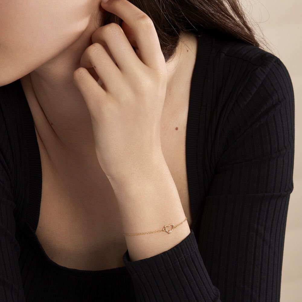 Bracelet Plaqué Or Kaspar Oxyde De Zirconium - Bracelets chaînes Femme | Marc Orian