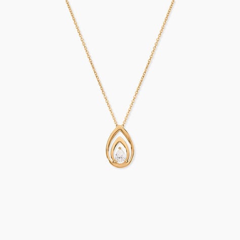 Collier Loetitia Plaqu&eacute; Or Jaune Oxyde De Zirconium - Colliers avec pierres Femme | Marc Orian