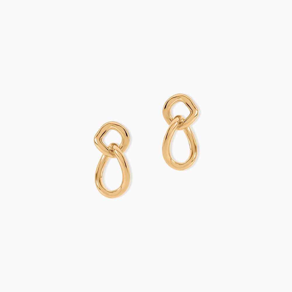 Boucles D'Oreilles Pendantes Elanna Plaqu&eacute; Or Jaune - Pendantes Femme | Marc Orian