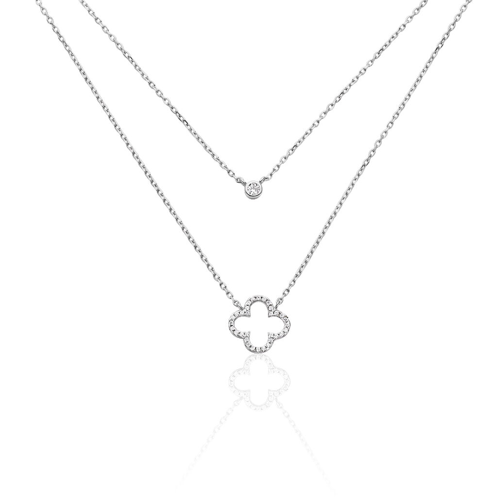 Collier Trisna Argent Blanc Oxyde De Zirconium - Colliers avec pierres Femme | Marc Orian
