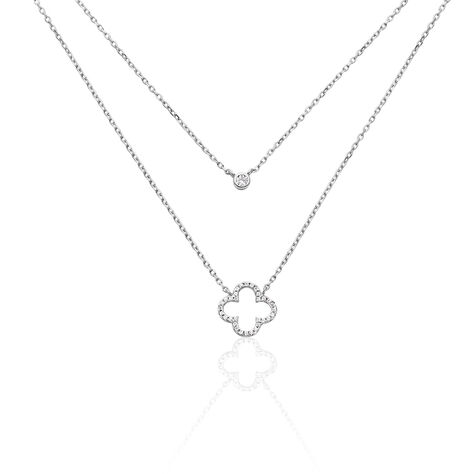 Collier Trisna Argent Blanc Oxyde De Zirconium - Colliers avec pierres Femme | Marc Orian