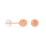 Boucles D'oreilles Puces Fidelia Boule Sablee Or Rose - Puces Femme | Marc Orian