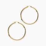 Creoles Mitya Acier Ip Dor&eacute; - Cr&eacute;oles Femme | Marc Orian