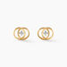 Boucles D'oreilles Puces Briitilia Or Jaune Diamant - Puces Femme | Marc Orian