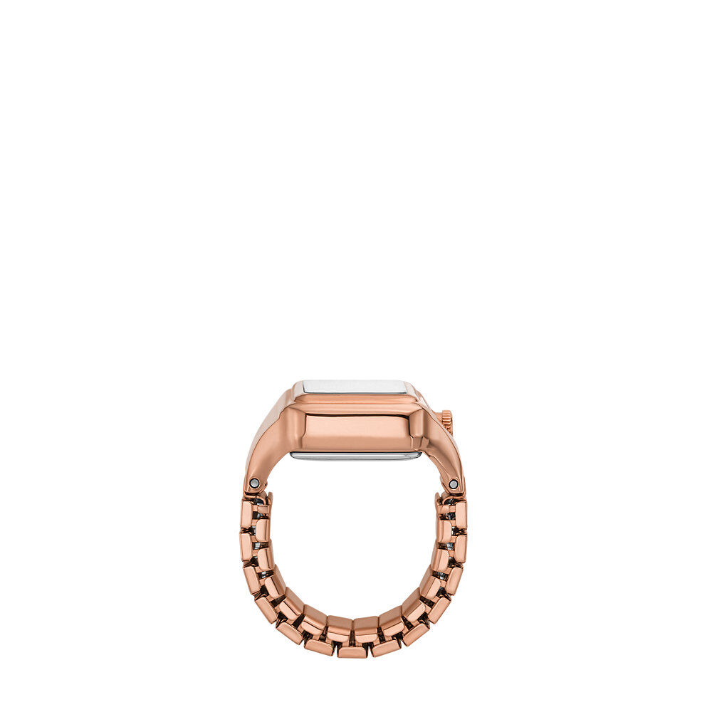 Montre Bague Fossil Raquel Watch Ring Rosé - Montres étanches Femme | Marc Orian