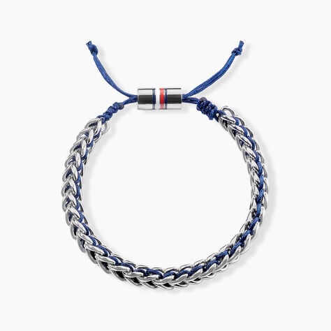 Bracelet Tommy Hilfiger Braided Metal Acier Blanc - Bracelets cha&icirc;nes Homme | Marc Orian