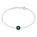 Bracelet Izarra Argent Blanc Lapis Lazuli - Bracelets Medailles Femme | Marc Orian