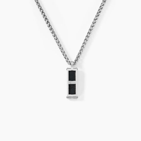 Collier Messy Acier Blanc - Colliers fantaisie Homme | Marc Orian