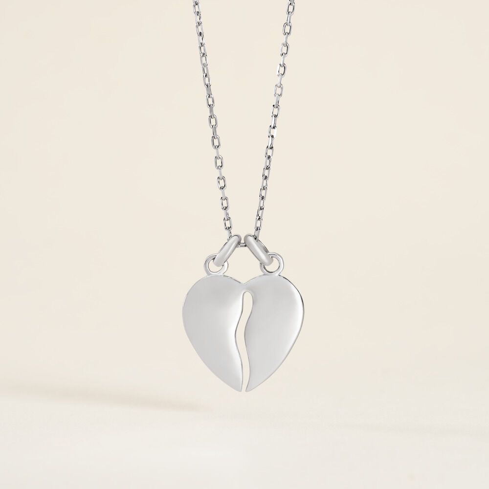 Pendentif Axelia Argent Blanc - Bijoux personnalis&eacute;s Unisex | Marc Orian