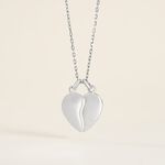 Pendentif Axelia Argent Blanc - Bijoux personnalis&eacute;s Unisex | Marc Orian