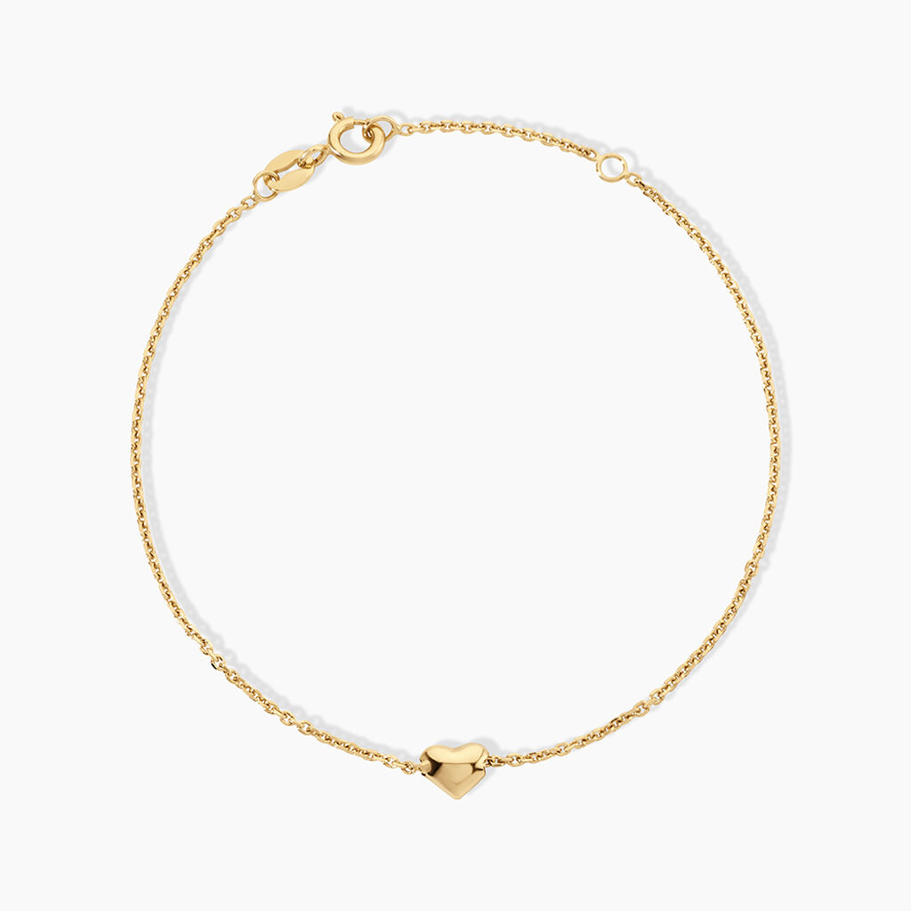 Bracelet Polly Argent Dor&eacute; A L'Or 750/1000 Oxyde De Zirconium - Bracelets cha&icirc;nes Femme | Marc Orian