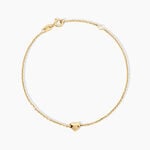 Bracelet Polly Argent Dor&eacute; A L'Or 750/1000 Oxyde De Zirconium - Bracelets cha&icirc;nes Femme | Marc Orian
