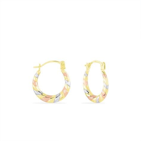 Créoles Rosaura Or Tricolore - Créoles Femme | Marc Orian