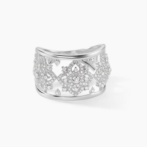 Bague Ros&eacute;e Or Blanc Diamant - Bagues pierres pr&eacute;cieuses Femme | Marc Orian