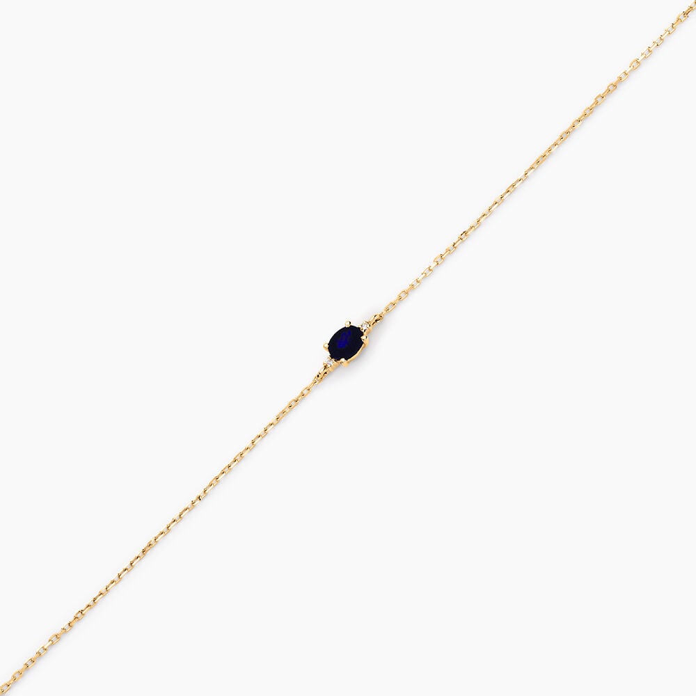 Bracelet Opeyemi Or Jaune Saphir Diamant - Bracelets chaînes Femme | Marc Orian