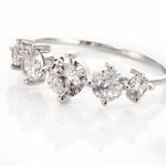 Bague Or Blanc Riyad Oxydes De Zirconium - Solitaires Femme | Marc Orian