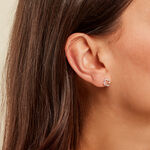 Boucles D'oreilles Puces Sorya Or Jaune Argent Blanc - Puces Femme | Marc Orian