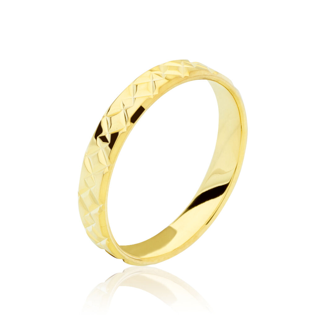 Alliance Marie-christine Or Jaune - Alliances personnalis&eacute;es Famille | Marc Orian