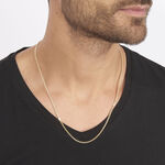 Cha&icirc;ne Clement Maille Gourmette Plaqu&eacute; Or Jaune - Colliers fantaisie Homme | Marc Orian