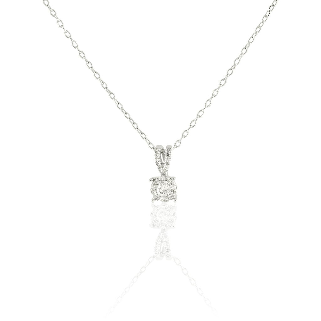 Collier Orphee Or Blanc Diamant - Colliers avec pierres Femme | Marc Orian