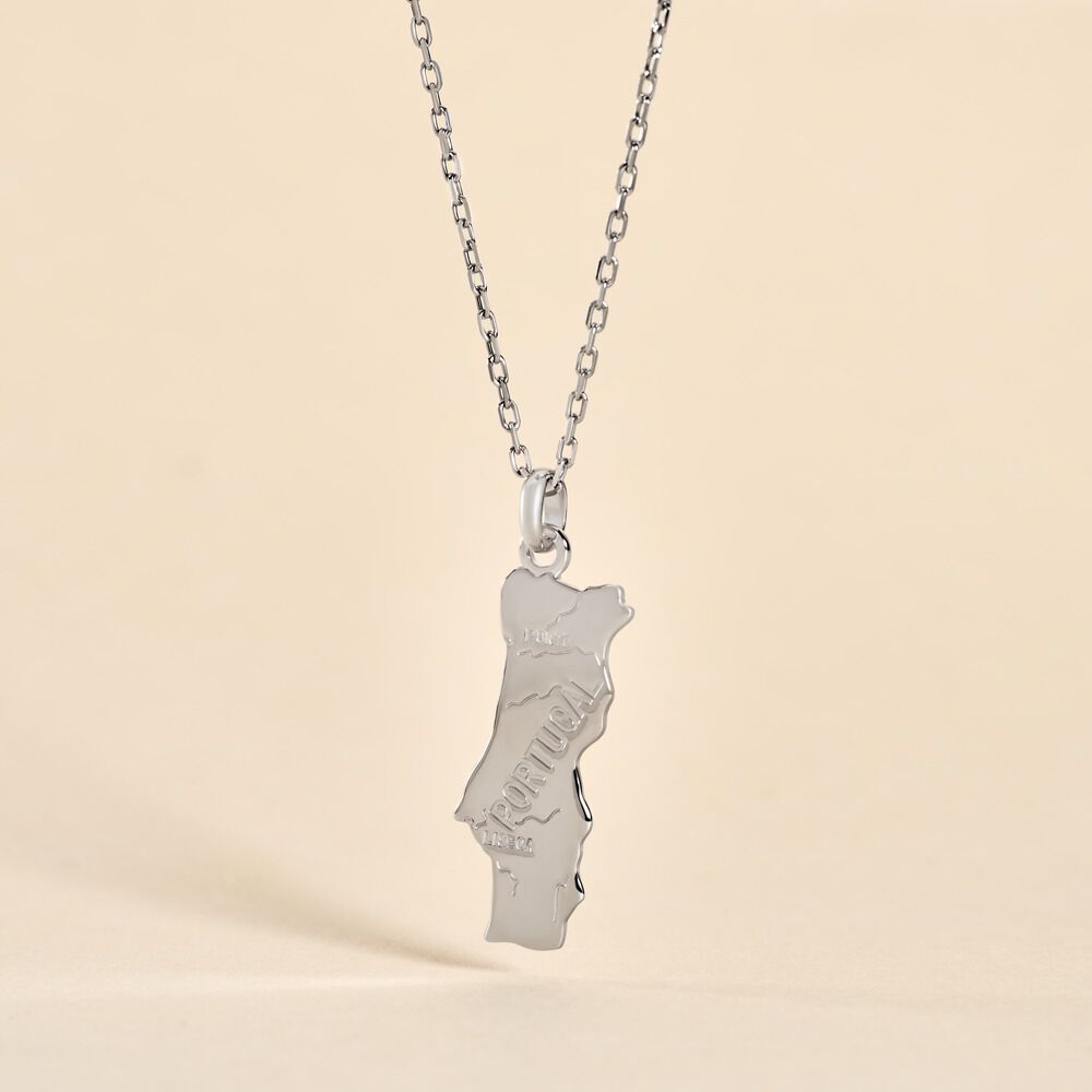 Pendentif Thea Argent Blanc - Bijoux personnalisés Famille | Marc Orian