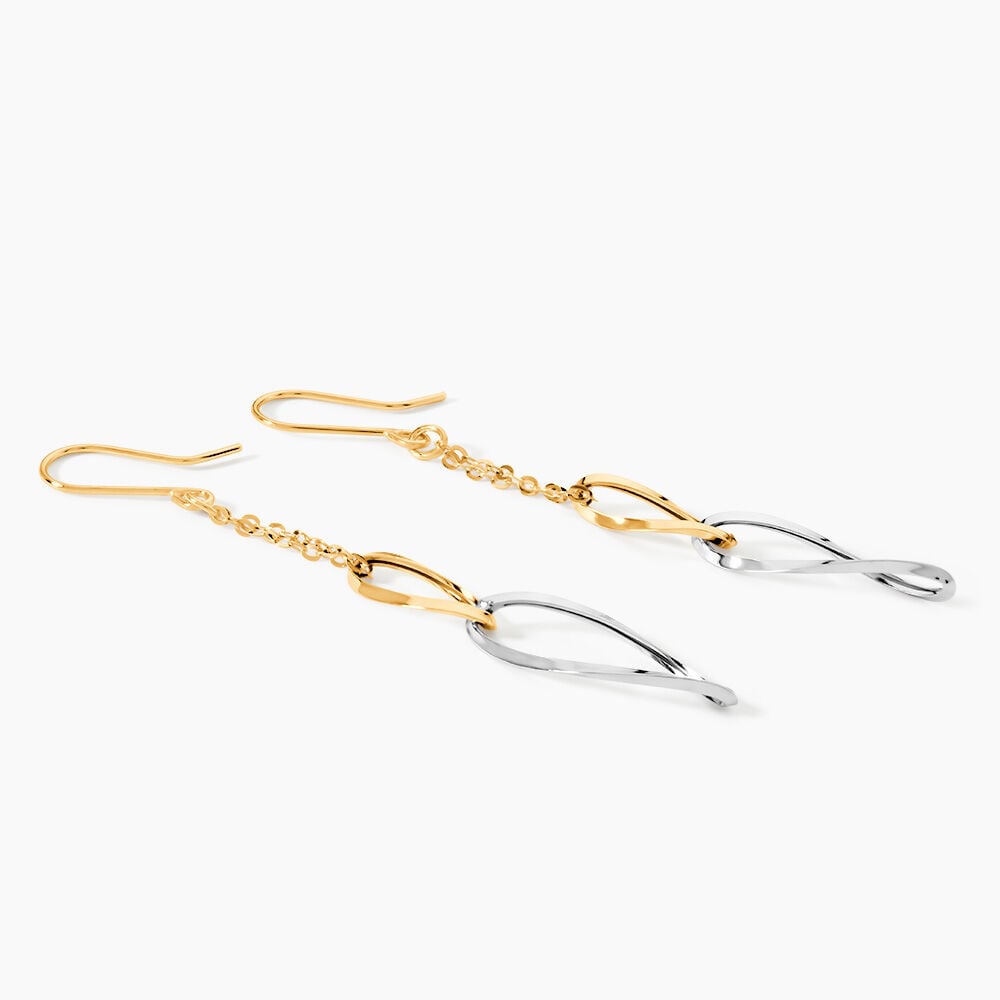 Boucles D'oreilles Pendantes Benedicte Or Bicolore - Pendantes Femme | Marc Orian