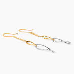 Boucles D'oreilles Pendantes Benedicte Or Bicolore - Pendantes Femme | Marc Orian