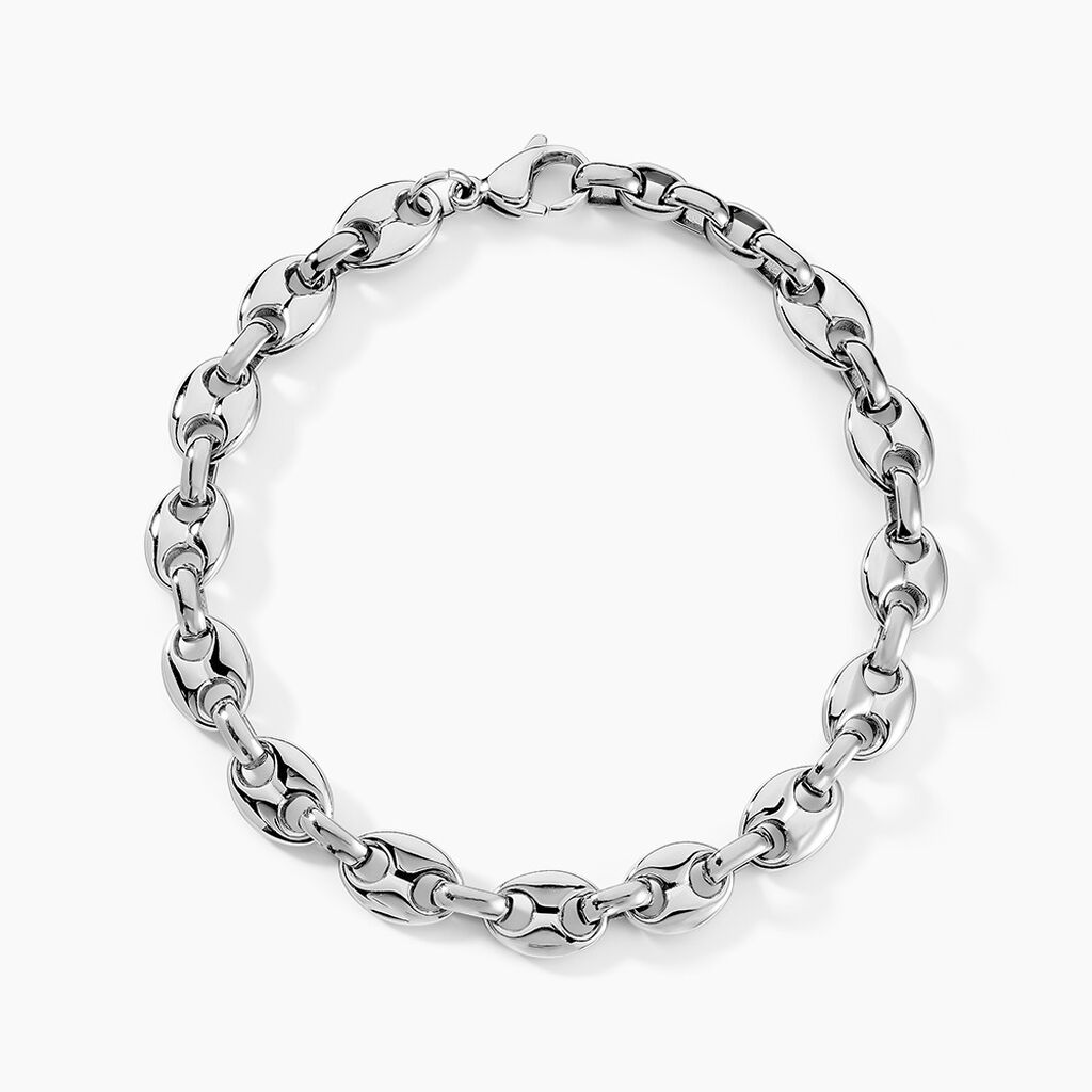 Bracelet Cadia Acier Blanc - Bracelets mailles Homme | Marc Orian