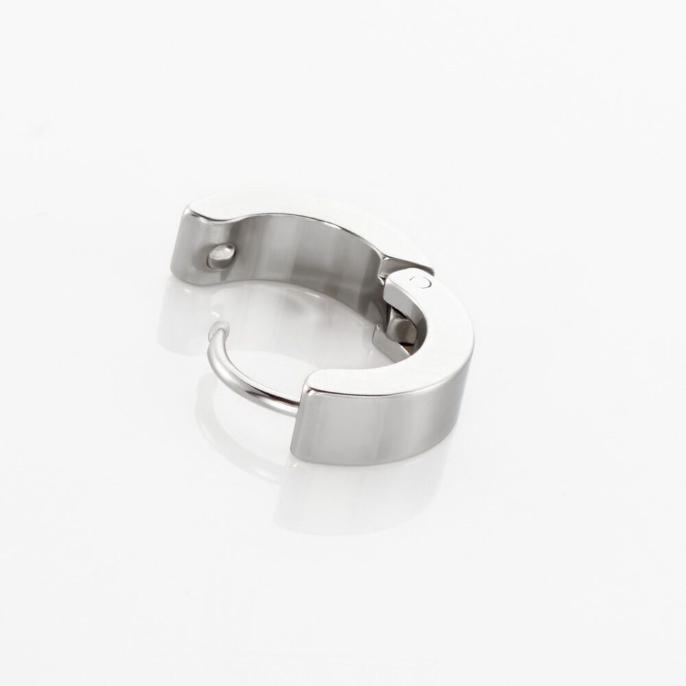 Créole Unitaire Helgo Acier Blanc - Piercings d'oreilles Homme | Marc Orian