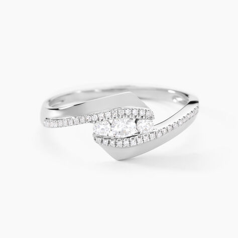 Bague Barbara Or Blanc Diamant - Bagues fiançailles Femme | Marc Orian