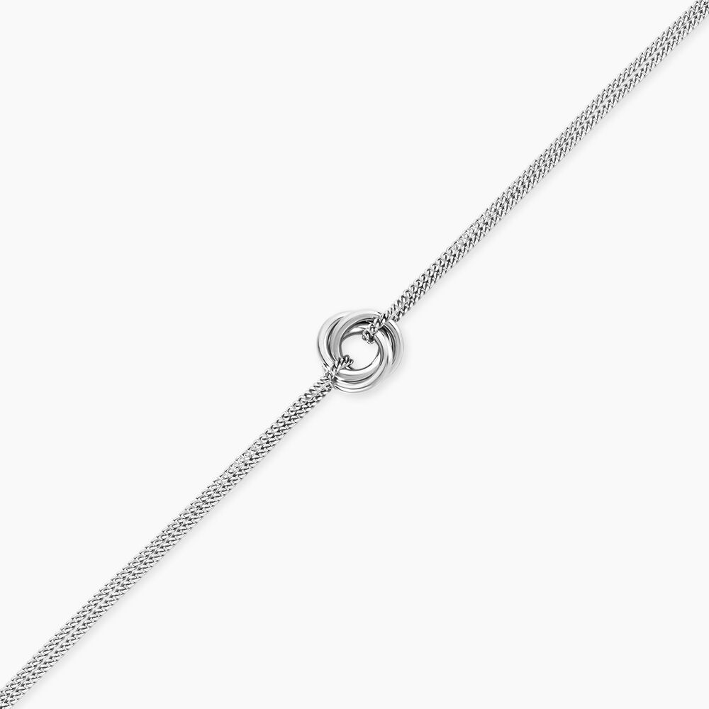 Bracelet Ariah Argent Blanc - Bracelets Anneaux Entrelaces Femme | Marc Orian