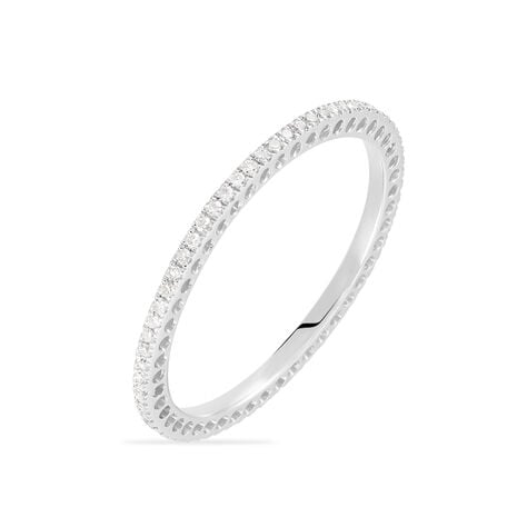 Alliance Lu Or Blanc Diamant - Alliances avec pierres Femme | Marc Orian