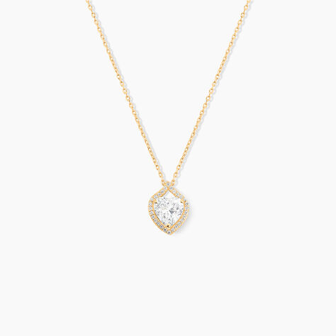 Collier Verounia Or Jaune Oxyde De Zirconium - Colliers avec pierres Femme | Marc Orian
