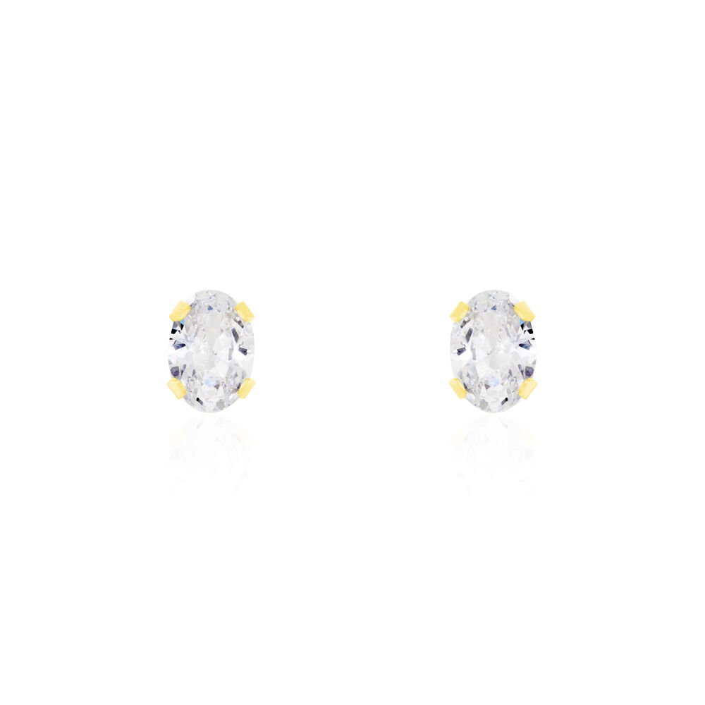 Boucles D'oreilles Puces Elea Or Jaune Oxyde - Puces Femme | Marc Orian