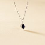 Pendentif Vladimir Or Blanc Saphir Diamants - Pendentifs Femme | Marc Orian