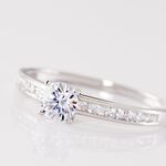 Bague Harem Or Blanc Oxyde - Solitaires Femme | Marc Orian