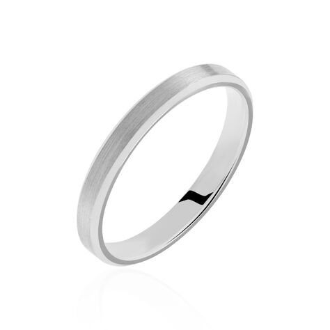 Alliance Rominus Ruban Plat Palladium Blanc - Alliances duo Homme | Marc Orian