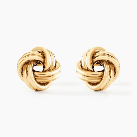 Boucles D'oreilles Puces Ilhame Nid Or Jaune - Puces Femme | Marc Orian