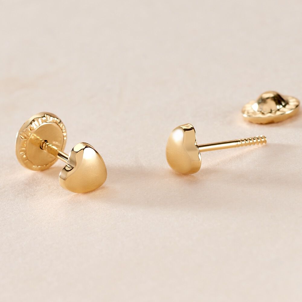 Boucles D'oreilles Puces Arisaema Or Jaune - Puces Enfant | Marc Orian