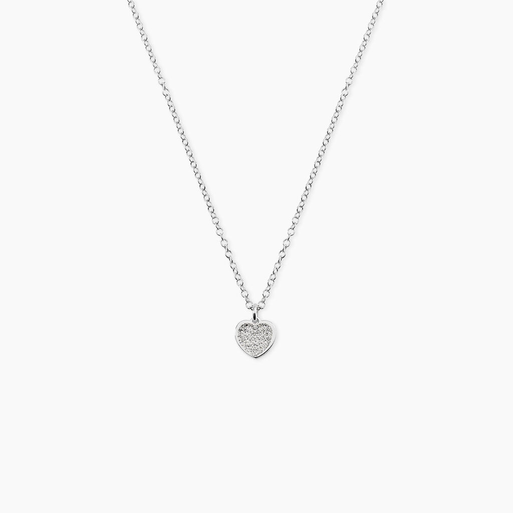 Collier Zilla Argent Blanc - Colliers fantaisie Femme | Marc Orian