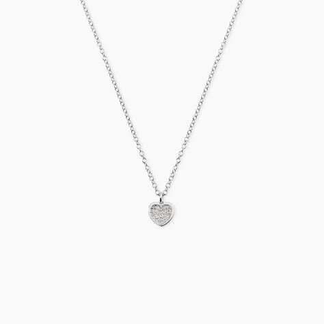 Collier Zilla Argent Blanc - Colliers fantaisie Femme | Marc Orian