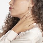 Boucles D'oreilles Puces Argent Blanc Unai - Puces Femme | Marc Orian