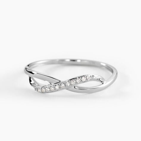Bague Smina Or Blanc Diamant - Parures de mariage Femme | Marc Orian