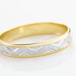 Alliance Cesarius Ruban Plat Or Bicolore - Alliances duo Unisex | Marc Orian